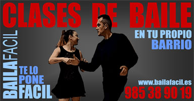 Cartel de nuestras clases de baile 2025/2026. BAILAFACIL: lo mejor para bailar en Gijn. Copyright  www.bailafacil.es.