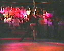 faux y Marta en la discoteca La Real de Gijón durante una actuación de 1992