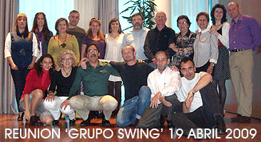 er el reportaje fotográfico de la reunión del Grupo Swing el 19 de abril de 2009